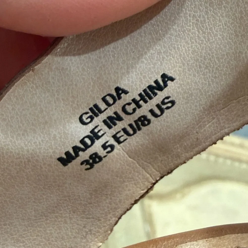 French Connection Gilda Safari Sand Platform Sandals Neutral Sz 8